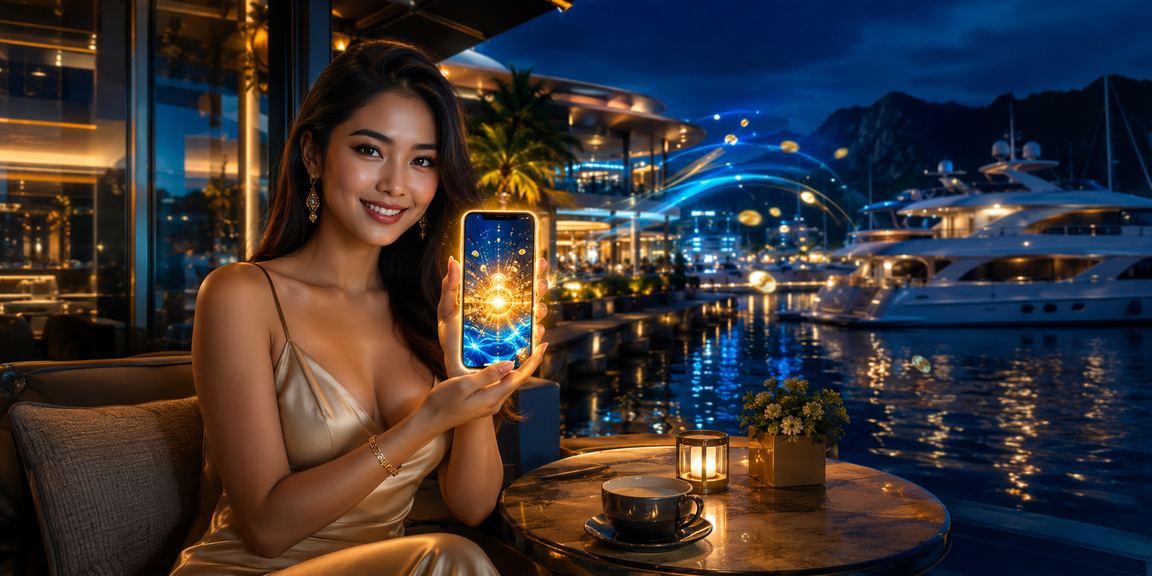 Pemain menikmati aplikasi kasino baccarat di Langkawi dengan pemandangan indah